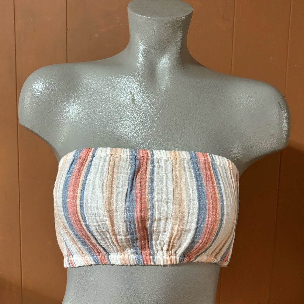 NWT AE American Eagle Outfitters Boho Striped Multicolor Bandeau, Small